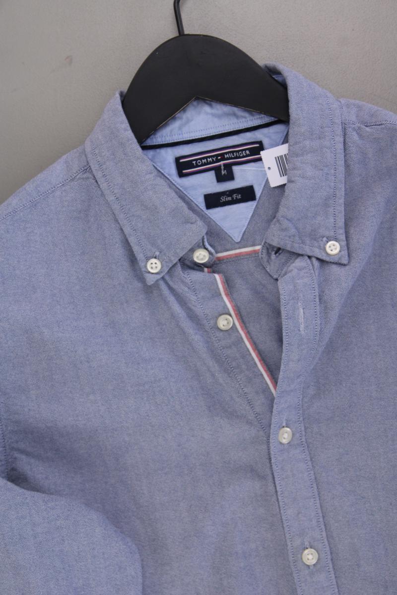 Tommy Hilfiger Langarmhemd für Herren Gr. M blau