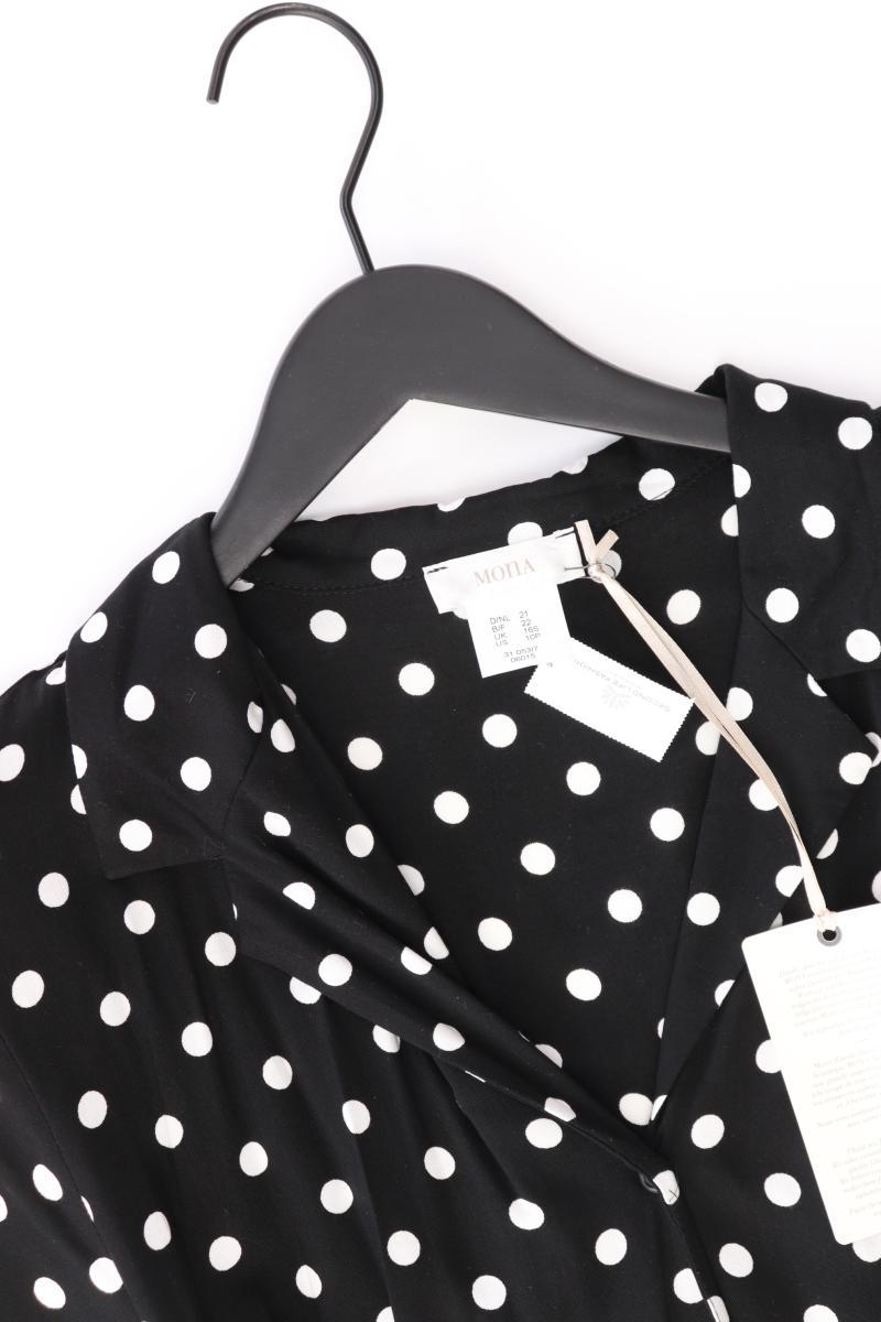 Mona Kurzarmkleid Gr. Kurzgröße 21 gepunktet neu mit Etikett schwarz aus Viskose
