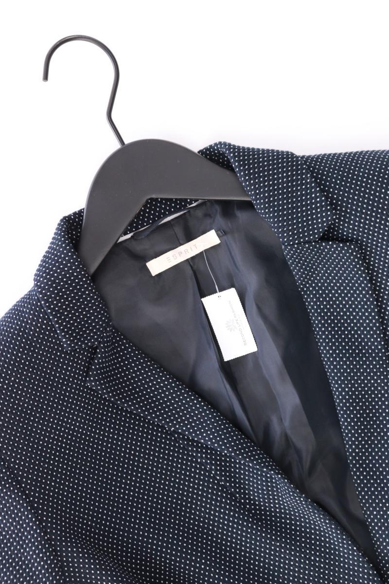 Esprit Regular Blazer Gr. 36 gepunktet blau aus Polyester