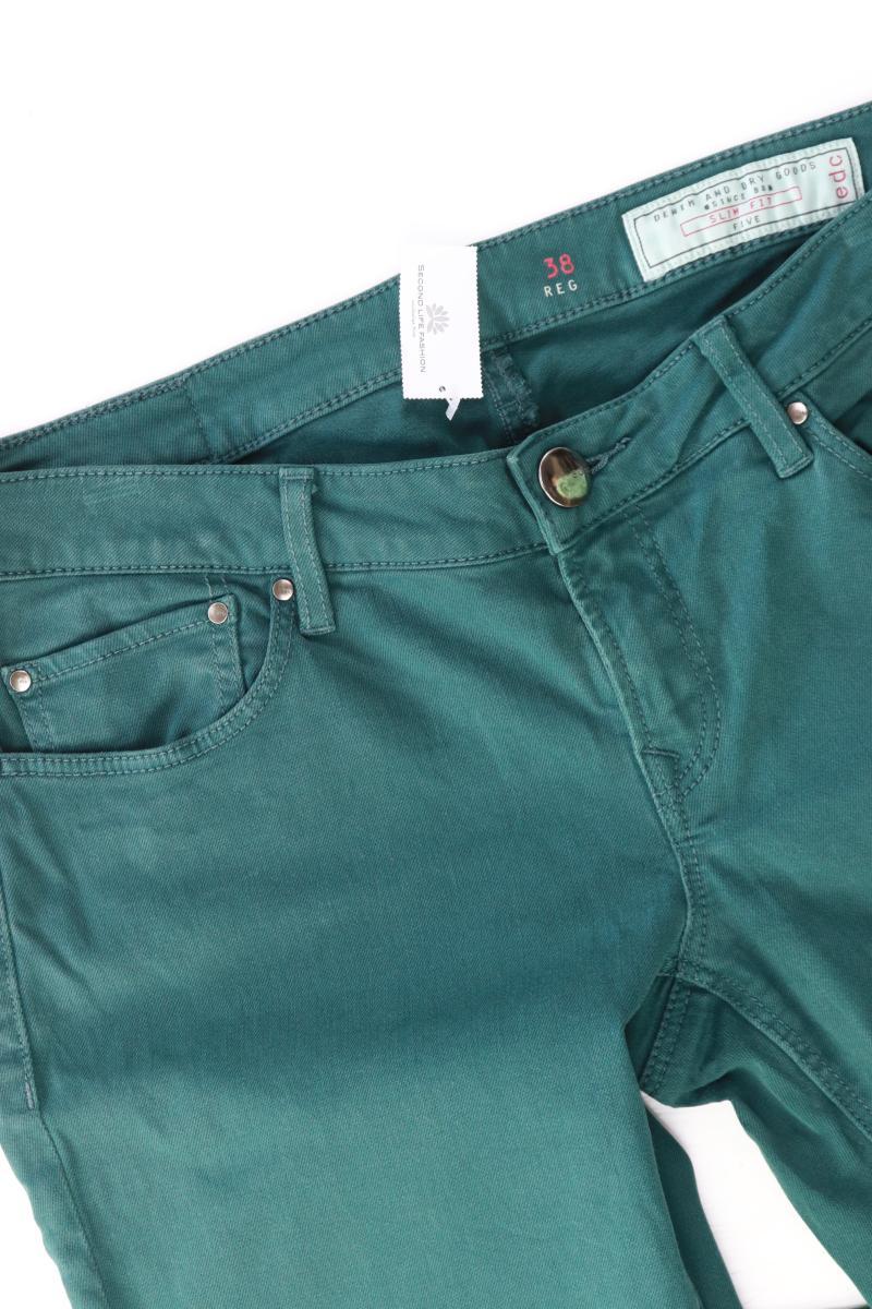 edc by Esprit Straight Jeans Gr. 38 grün aus Baumwolle