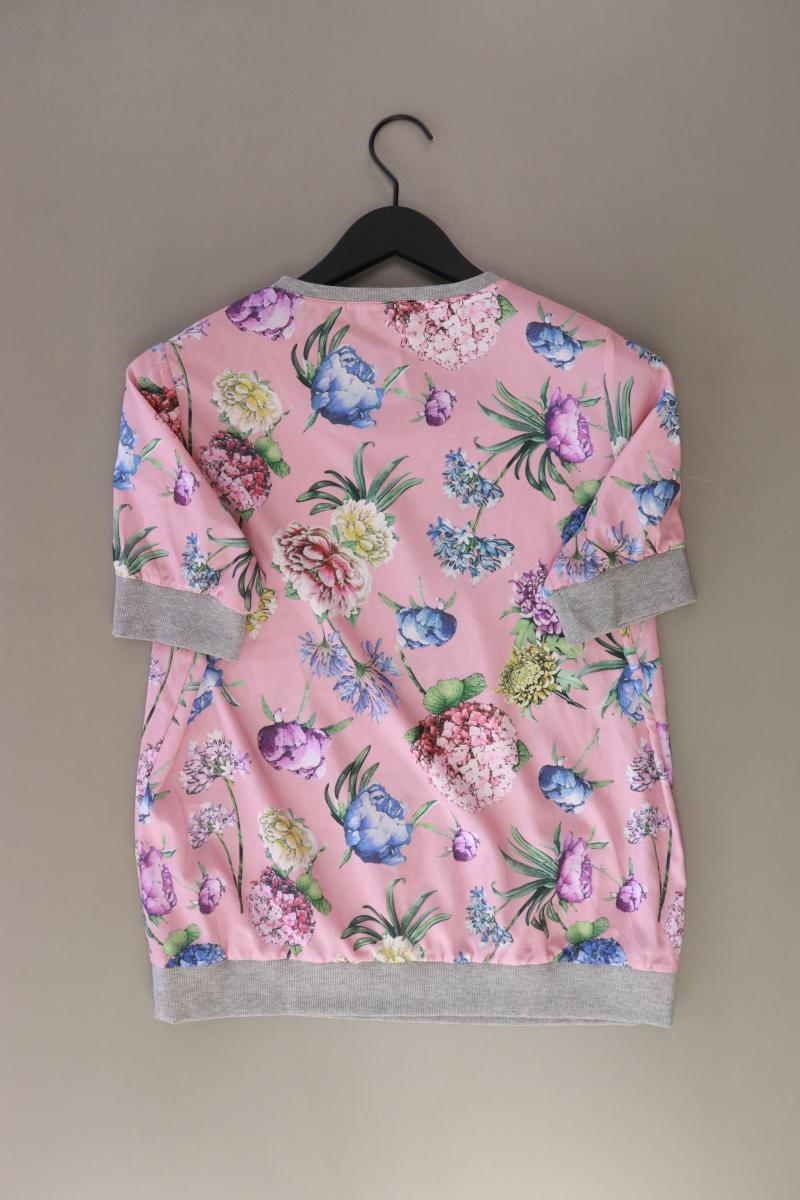 Aniston Kurzarmbluse Gr. 38 mit Blumenmuster rosa aus Polyester