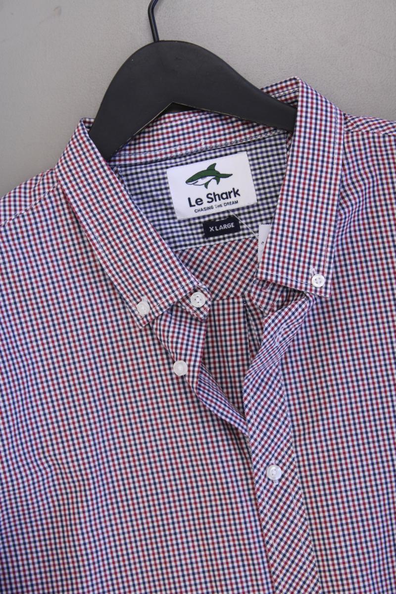 Le Shark Hemd für Herren Gr. XL kariert Langarm mehrfarbig aus Baumwolle