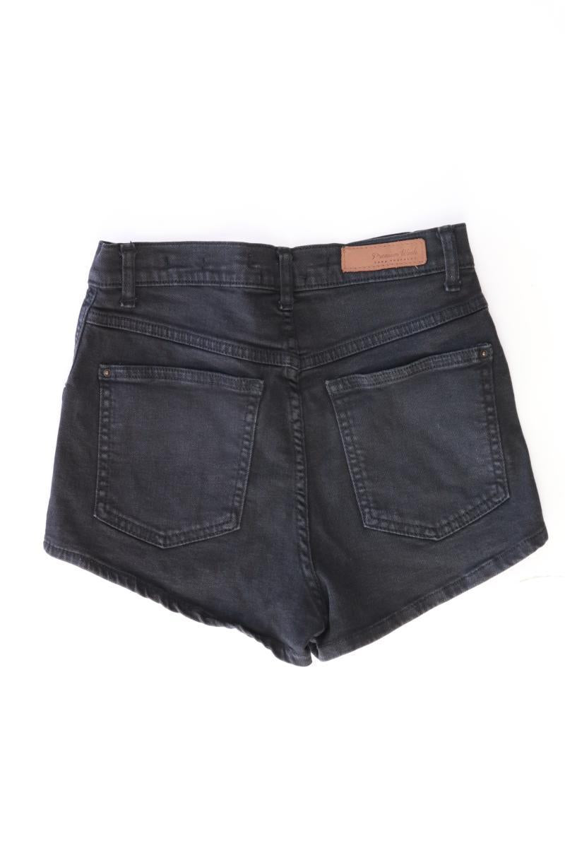 Zara Jeansshorts Gr. 34 schwarz aus Baumwolle