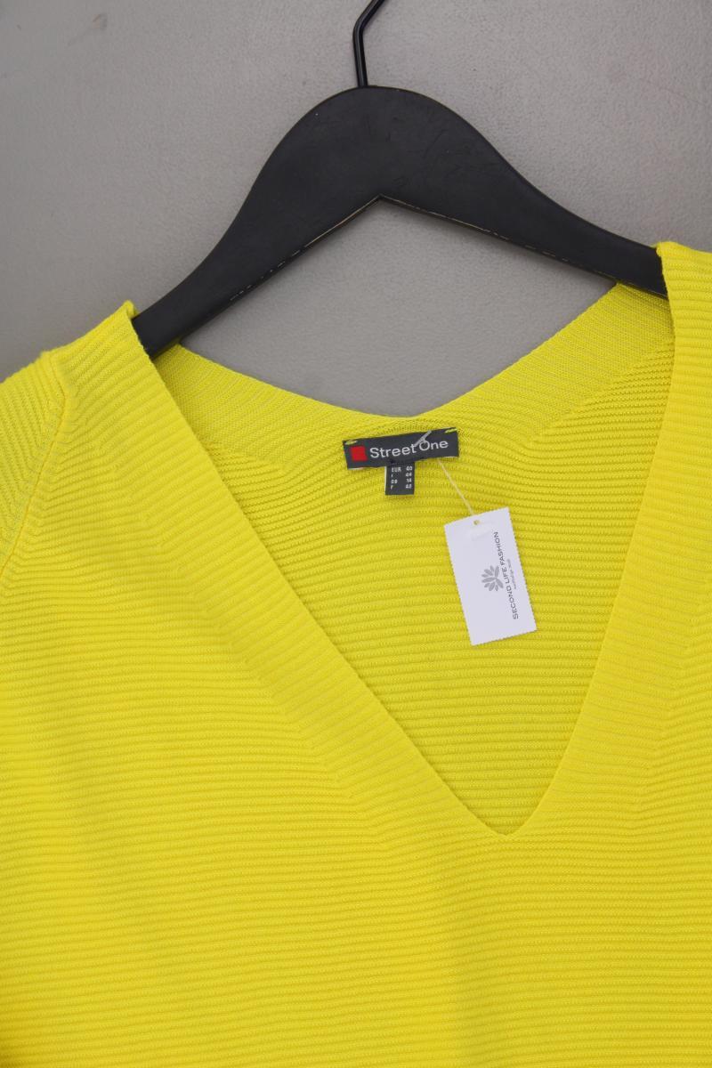 Street One Feinstrickpullover Gr. 40 neuwertig gelb