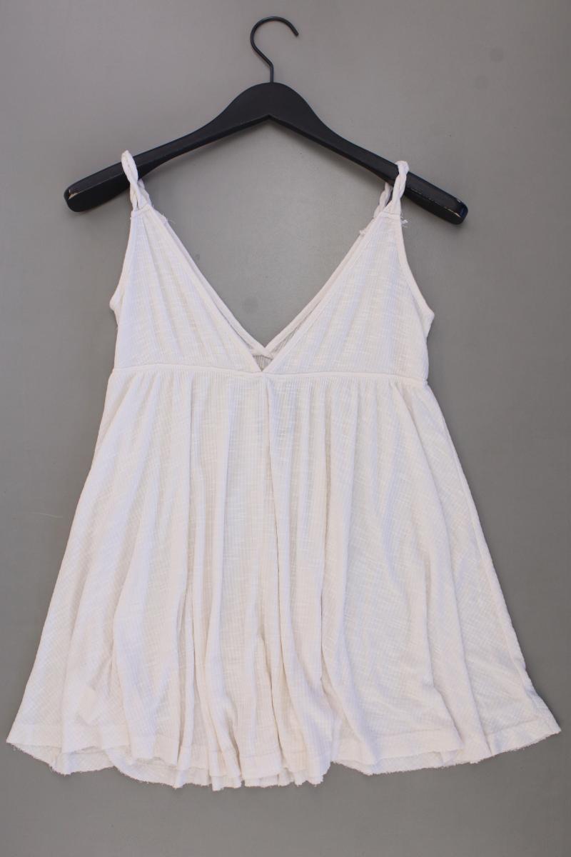 Pull&Bear Minikleid Gr. XS Träger creme aus Viskose