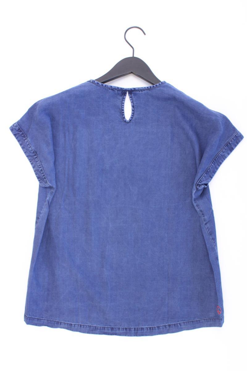 Recolution Bluse Gr. M Kurzarm blau aus TENCEL