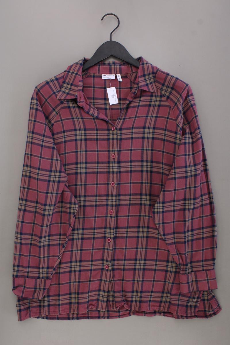 Asos Karobluse Gr. 40 kariert Langarm lila aus Baumwolle