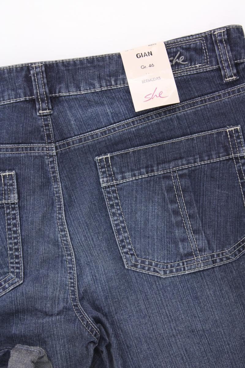 She Jeansshorts Gr. 46 neu mit Etikett blau aus Baumwolle