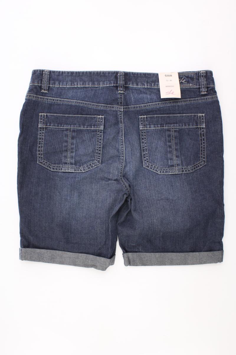 She Jeansshorts Gr. 46 neu mit Etikett blau aus Baumwolle