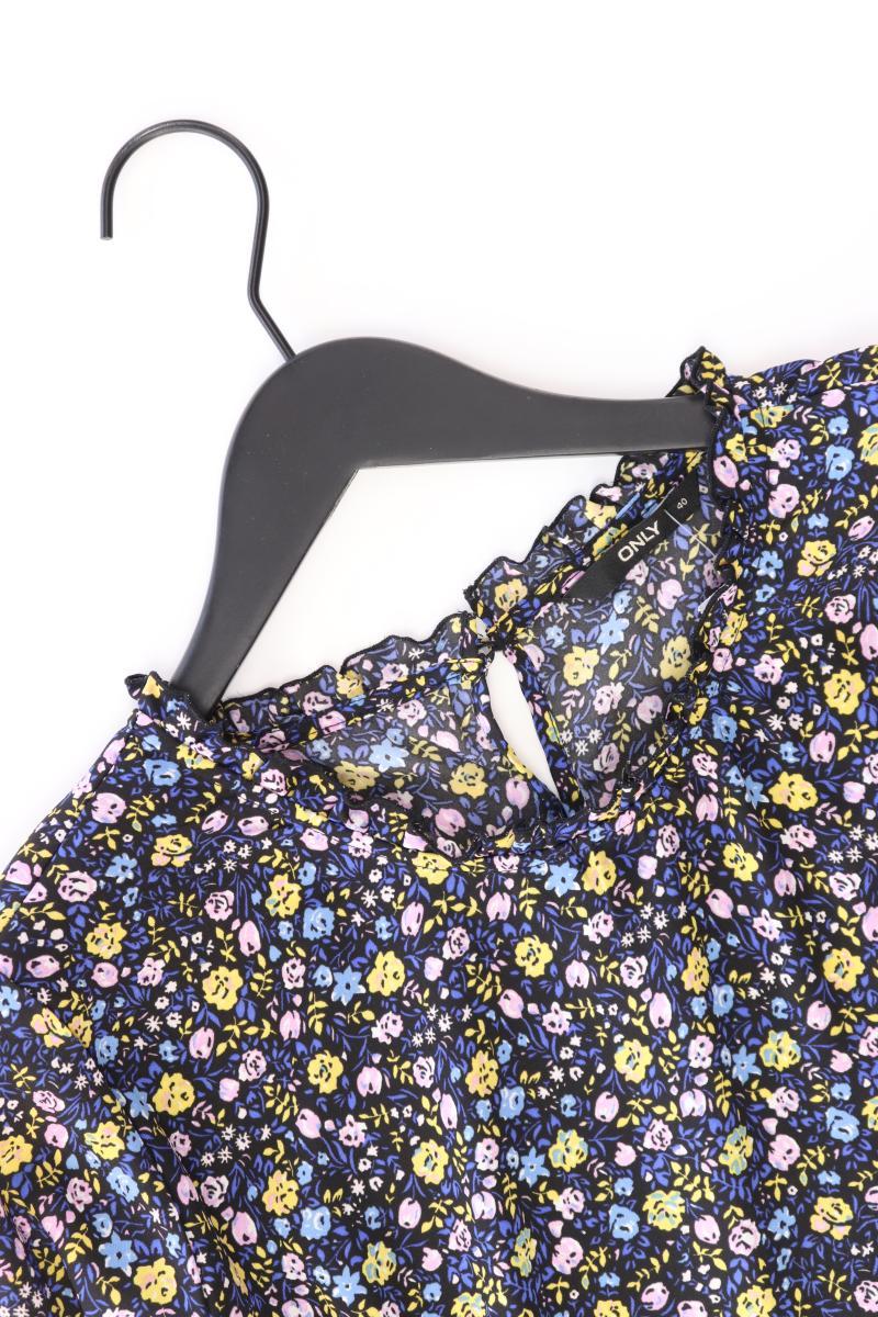 Only Bluse Gr. 40 Langarm blau aus Polyester