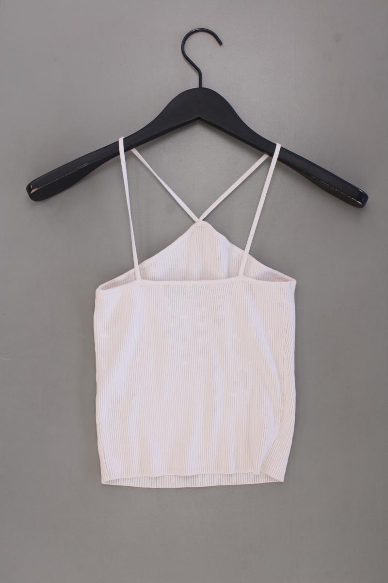 Zara Spaghetti-Top Gr. S neuwertig creme aus Viskose