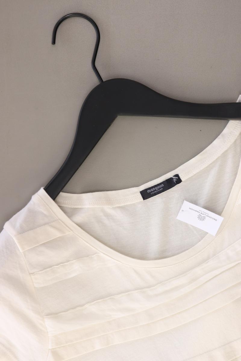 Manguun T-Shirt Gr. 38 Kurzarm creme
