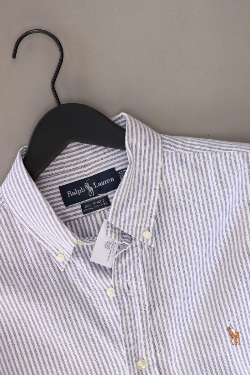 Ralph Lauren Langarmhemd für Herren Gr. Hemdgröße 35 gestreift blau
