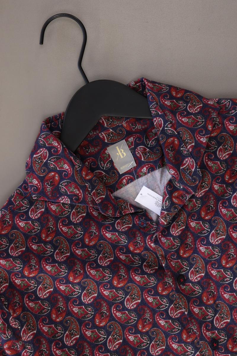 Jacques Britt Langarmhemd für Herren Gr. S mit Paisleymuster mehrfarbig