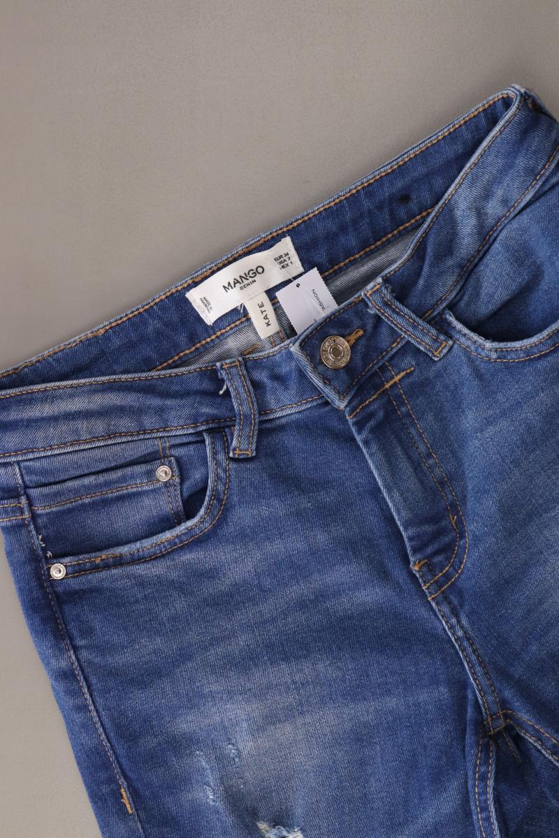Mango 7/8 Jeans Gr. 34 Modell Kate blau aus Baumwolle