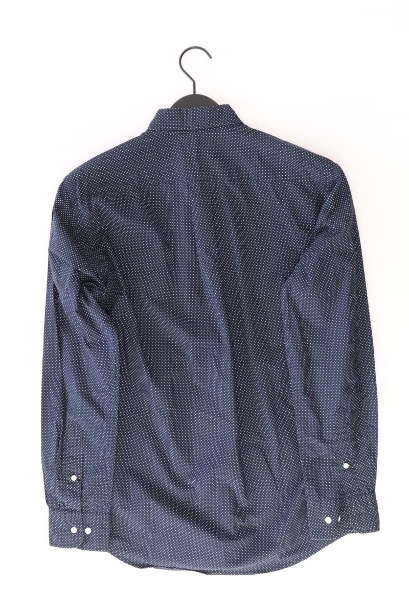 Uniqlo Langarmhemd für Herren Gr. S blau aus Baumwolle