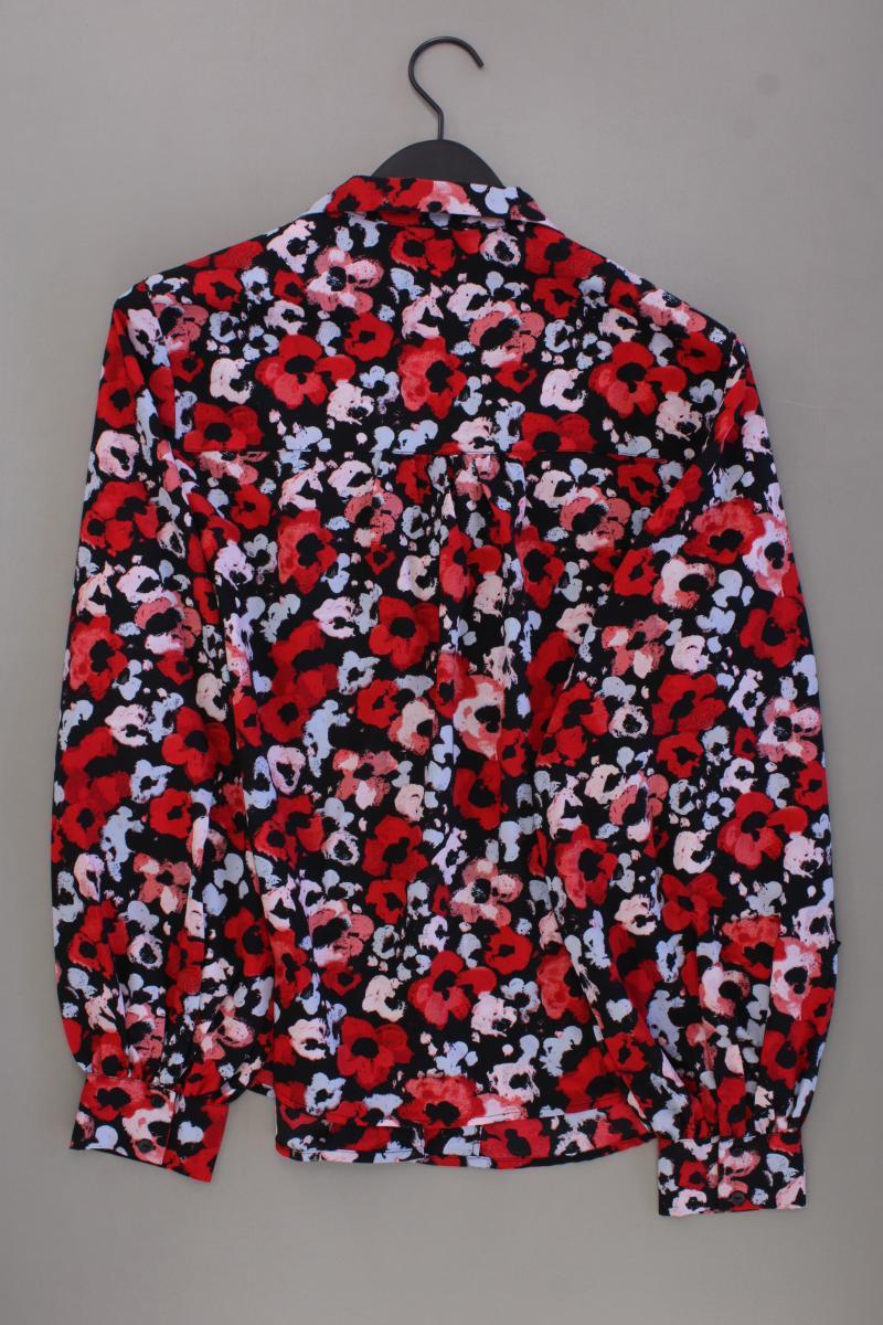 Monki Langarmbluse Gr. XXL mit Blumenmuster neuwertig rot aus Polyester