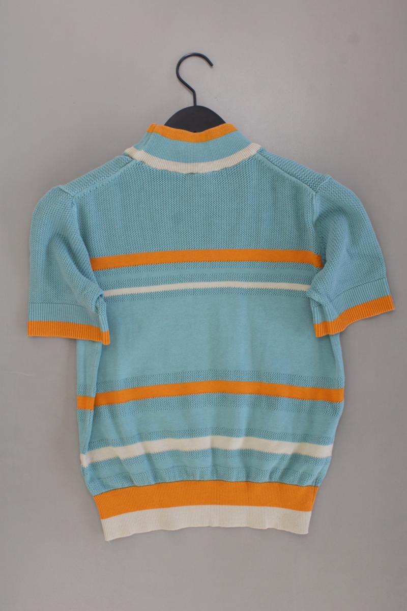 Thokk Thokk Strickshirt Gr. L Kurzarm blau aus Baumwolle