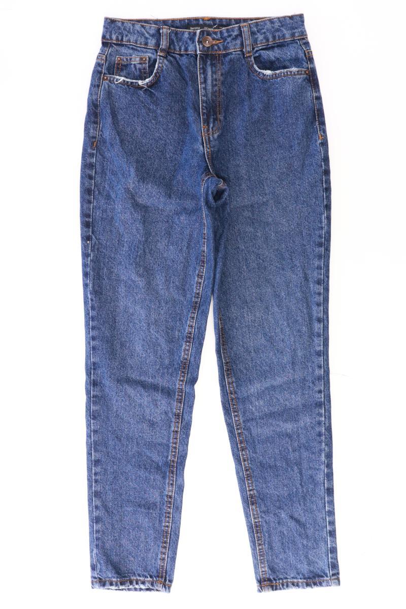 Bershka Mom Jeans Gr. 34 blau aus Baumwolle