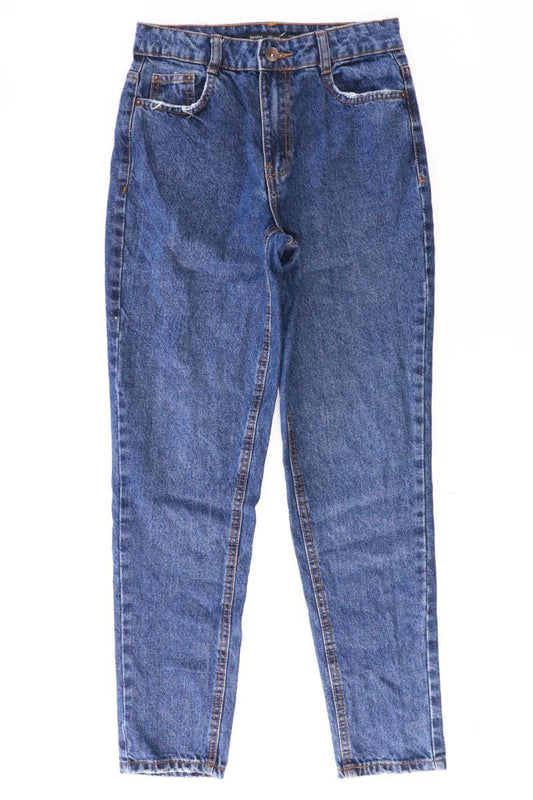 Bershka Mom Jeans Gr. 34 blau aus Baumwolle
