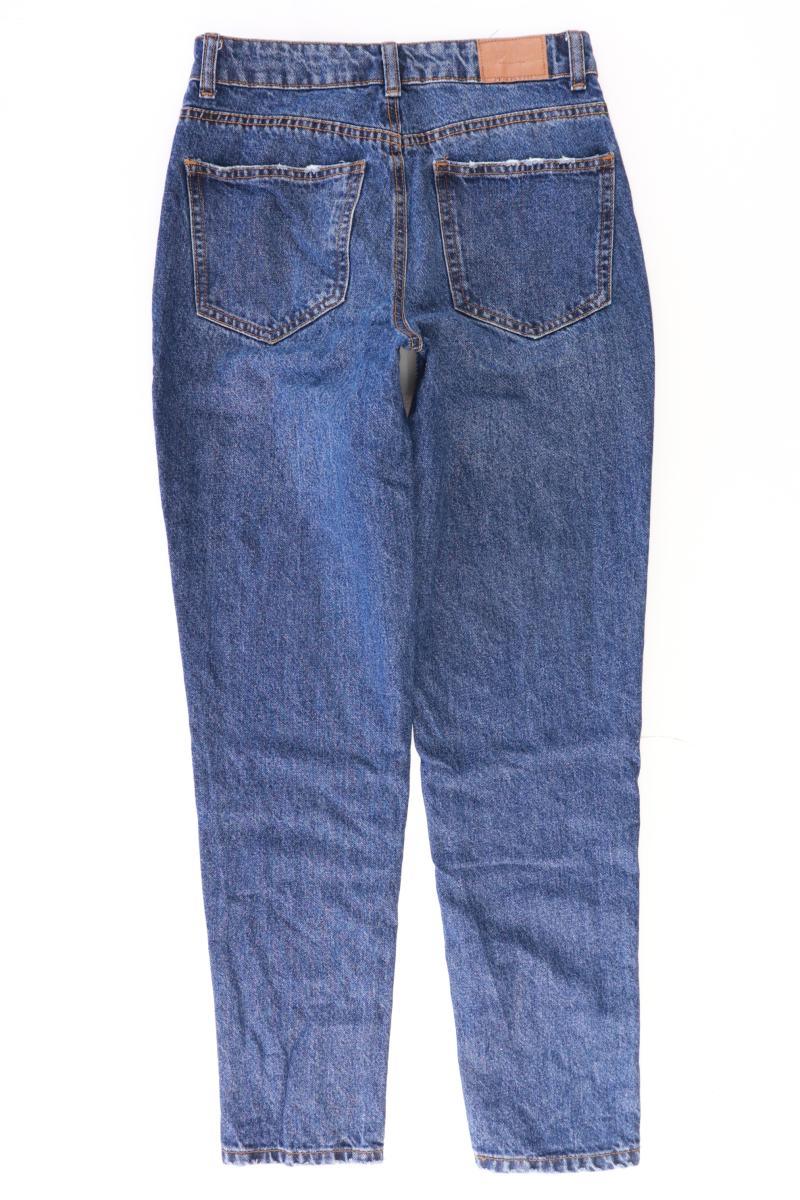 Bershka Mom Jeans Gr. 34 blau aus Baumwolle