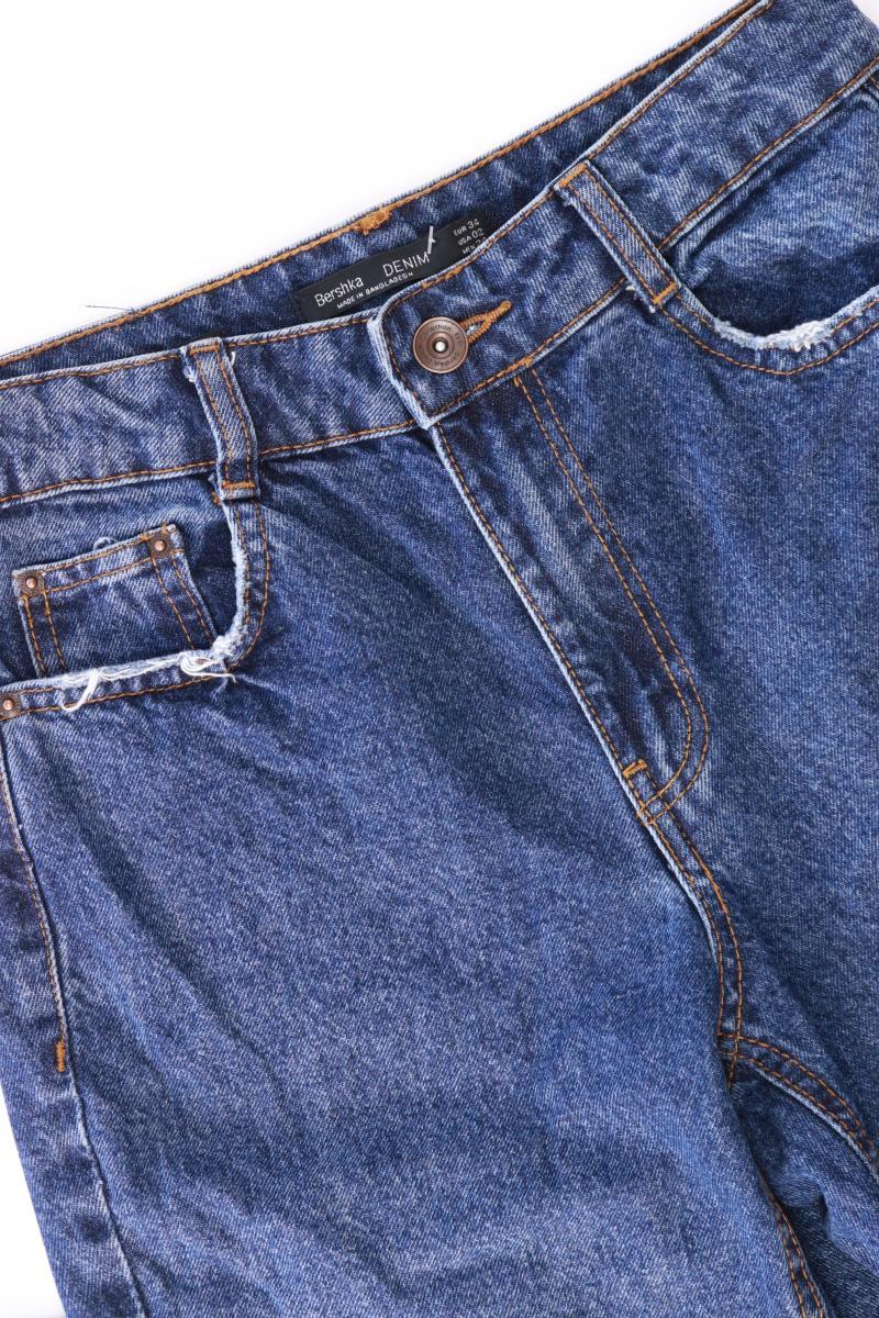 Bershka Mom Jeans Gr. 34 blau aus Baumwolle
