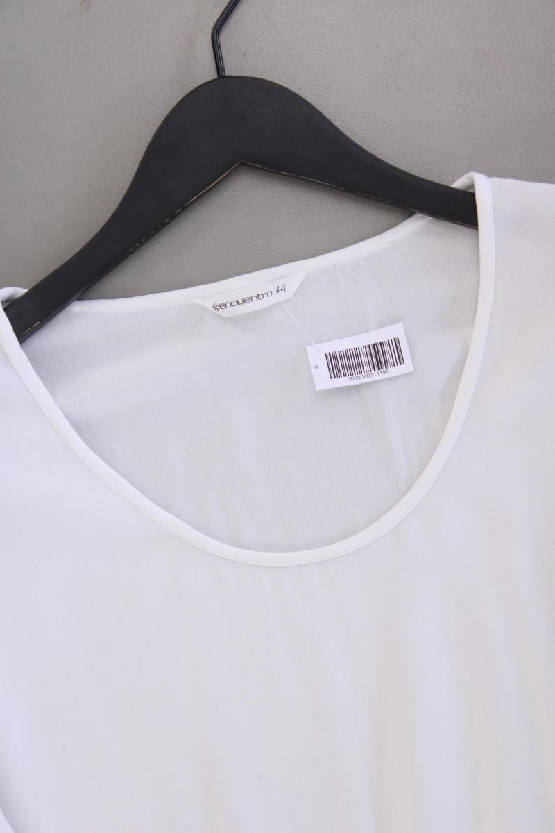 Encuentro Classic Bluse Gr. 44 3/4 Ärmel weiß