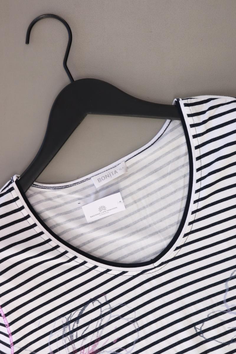 Bonita Ringelshirt Gr. XL gestreift Kurzarm blau aus Viskose