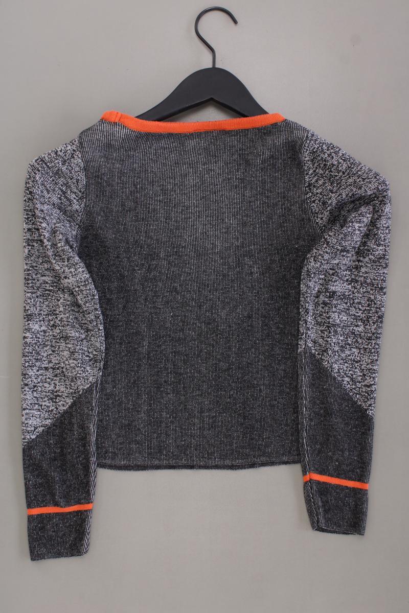 Topshop Cropped Shirt Gr. 32 Langarm grau aus Viskose