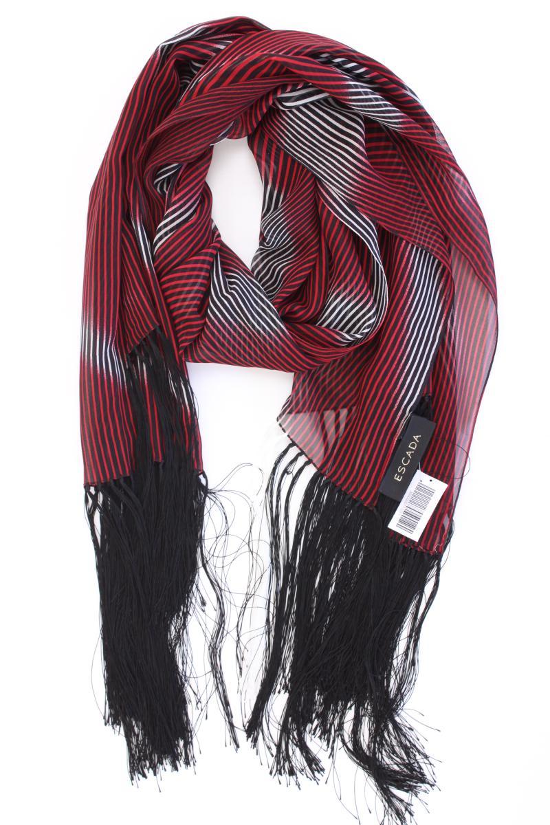 Escada Seidentuch gestreift rot