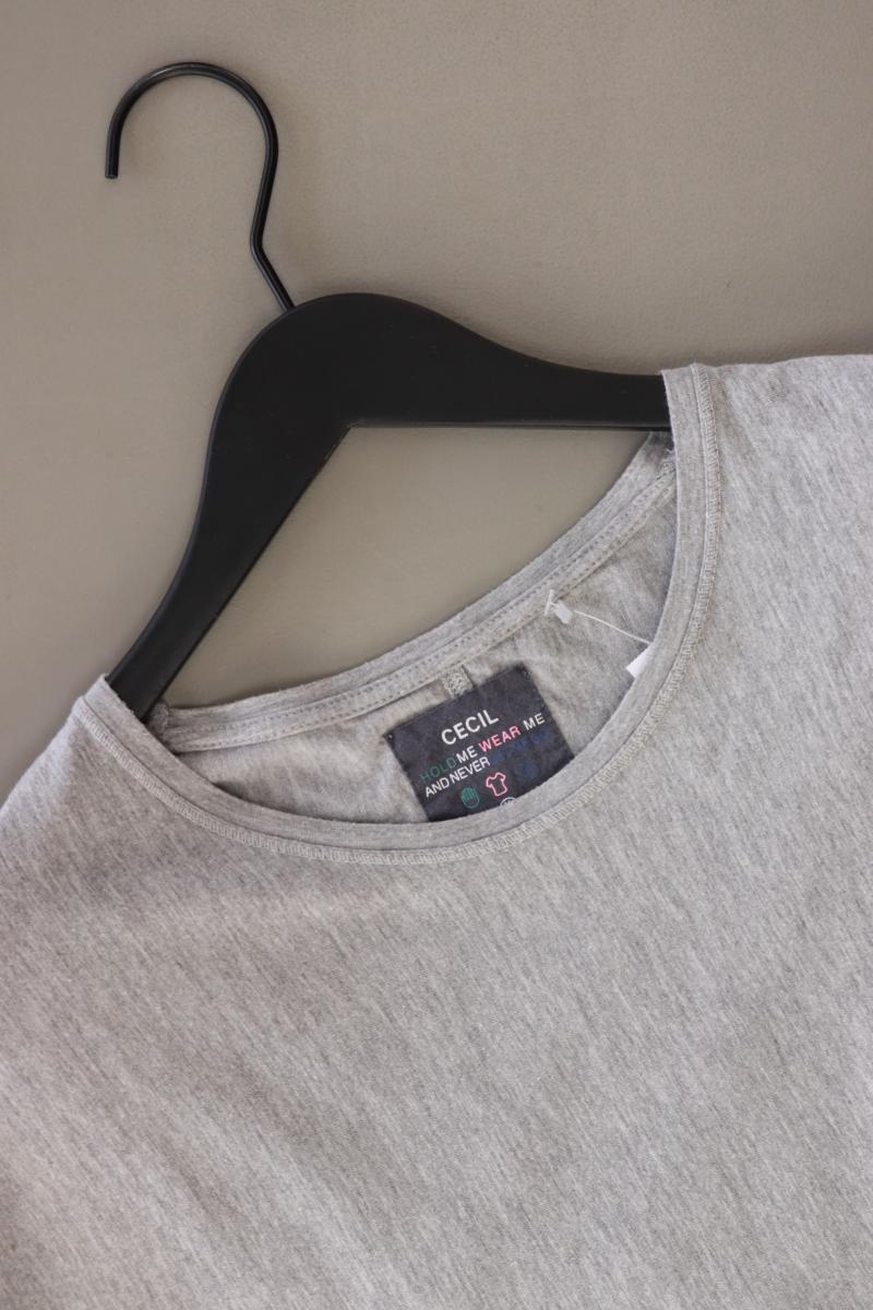Cecil Longsleeve-Shirt Gr. M/L Langarm grau aus Baumwolle