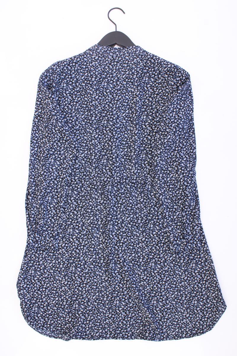 PIGALLE Langarmkleid Gr. 36 mit Blumenmuster blau