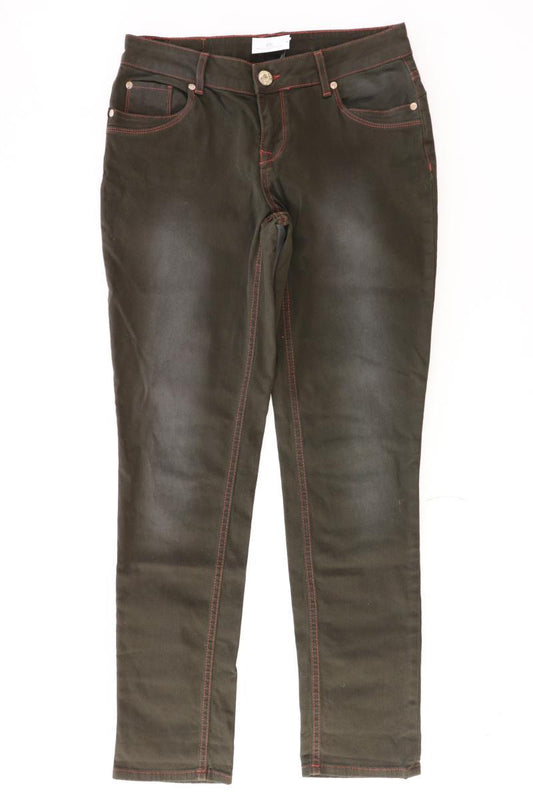 Qiero! Skinny Jeans Gr. 36 olivgrün aus Baumwolle