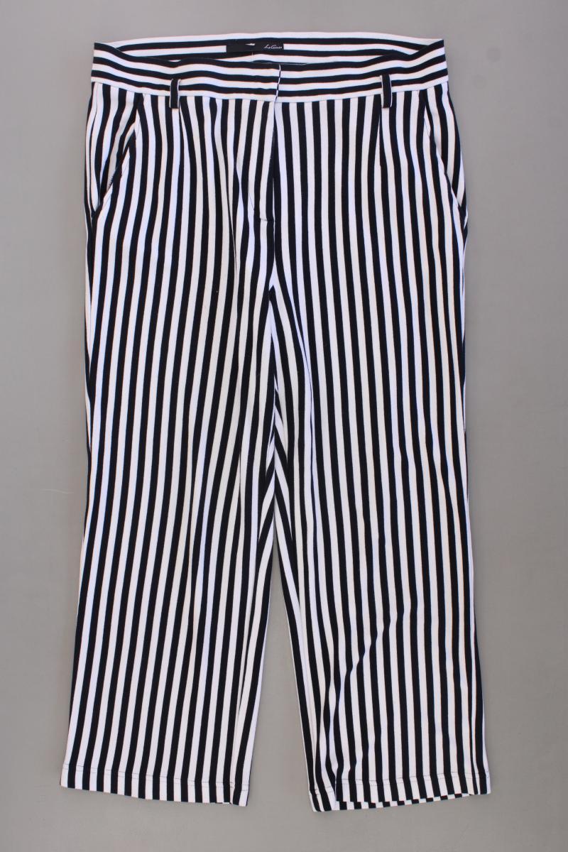 Le Comte 7/8 Hose Gr. 40 gestreift schwarz aus Viskose