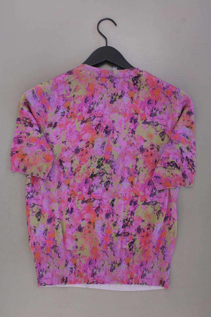 Escada Sport Strickshirt Gr. M neuwertig Kurzarm lila aus Baumwolle