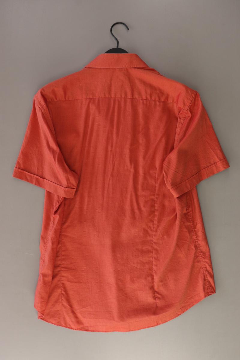 Jake*s Kurzarmhemd für Herren Gr. Hemdgröße 43/44 orange aus Baumwolle