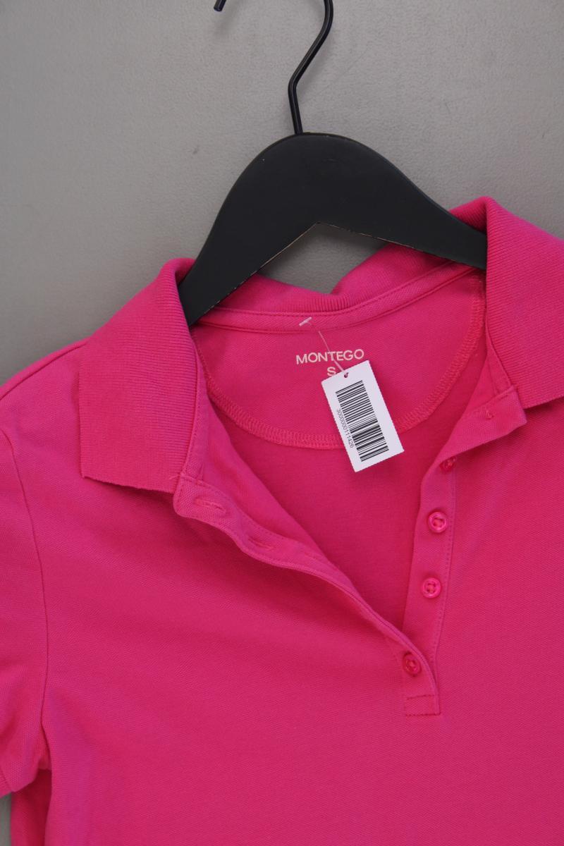 Montego Poloshirt Gr. S neuwertig Kurzarm pink aus Baumwolle