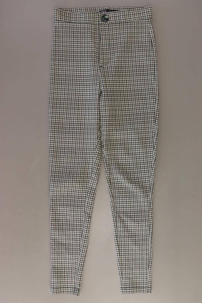 Zara Hose Gr. XS kariert creme aus Viskose