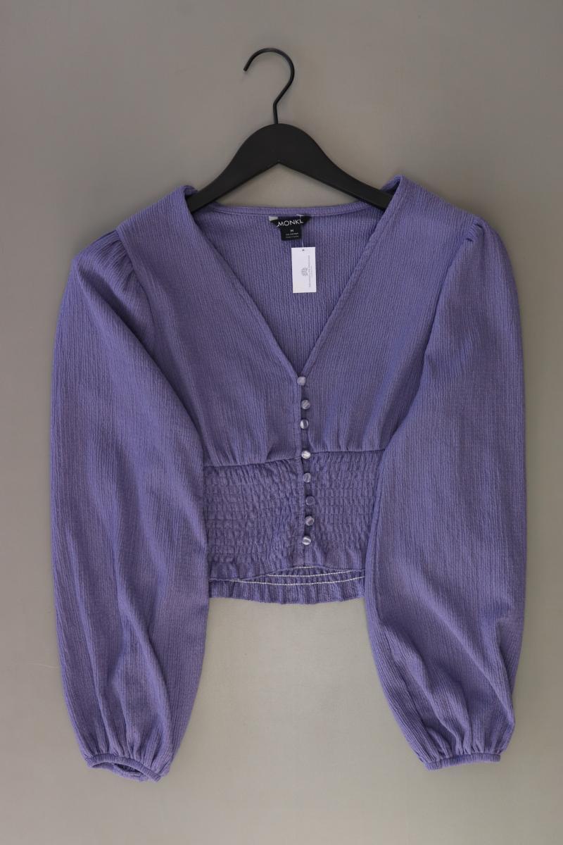 Monki Langarmbluse Gr. M lila aus Polyester