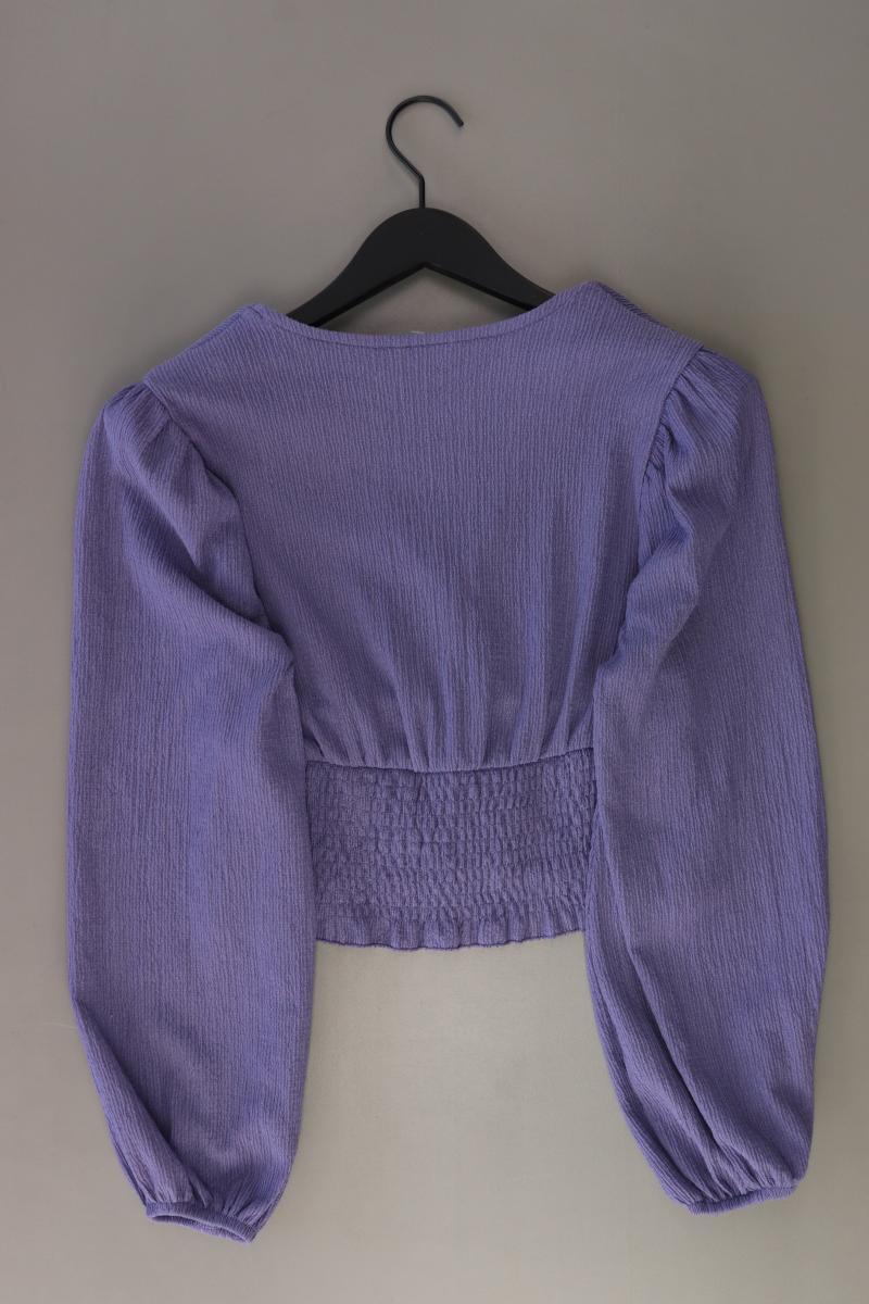 Monki Langarmbluse Gr. M lila aus Polyester