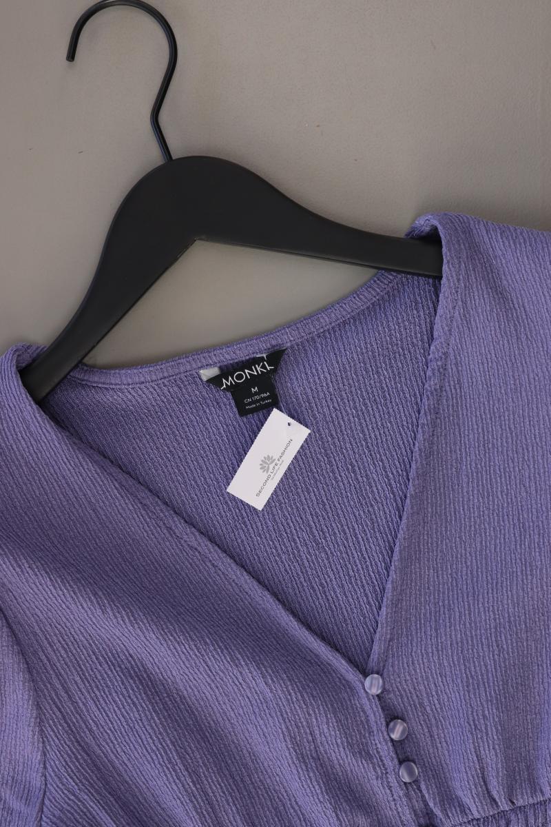 Monki Langarmbluse Gr. M lila aus Polyester