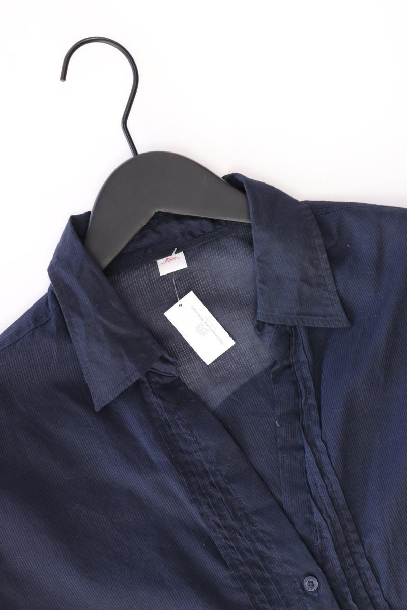 s.Oliver Regular Bluse Gr. 42 3/4 Ärmel blau aus Baumwolle