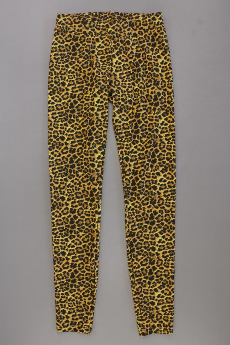 URBAN CLASSICS Leggings Gr. S mit Tierdruck neuwertig braun aus Polyester