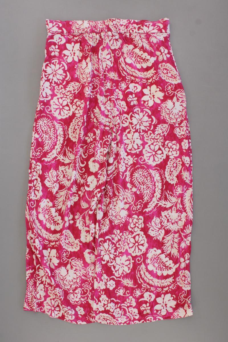 Mango 7/8 Hose Gr. XS mit Blumenmuster pink aus Viskose