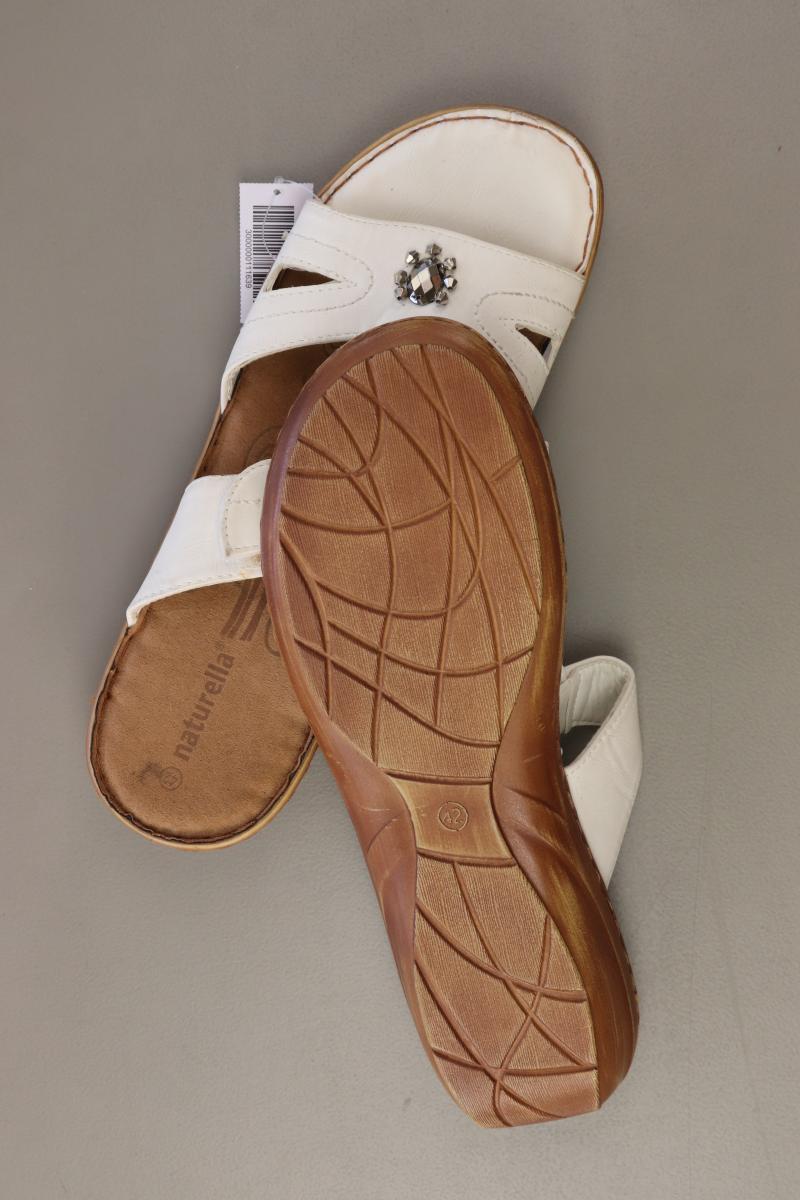 Naturella Sandalen Gr. 42 neuwertig weiß aus Kunstleder