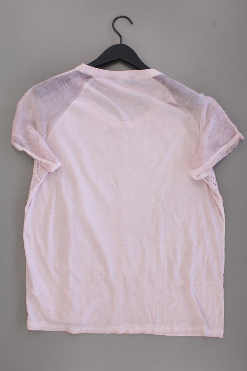 Cappuccino T-Shirt Gr. 44 Kurzarm rosa aus Baumwolle