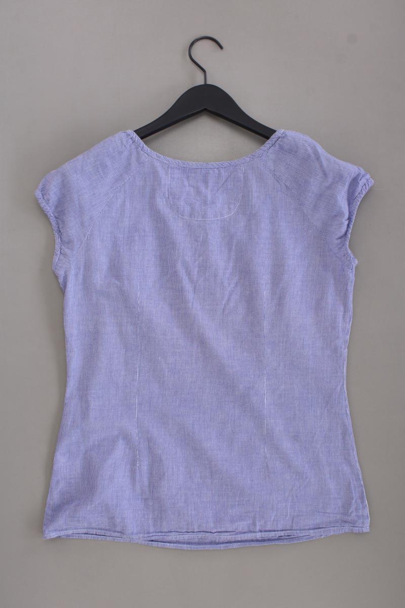 Lerros Kurzarmbluse Gr. 36 gestreift blau aus Baumwolle