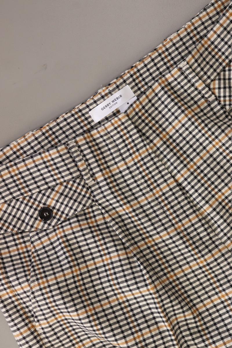 Gerry Weber Anzughose Gr. Kurzgröße 42 hahnentritt creme aus Polyester