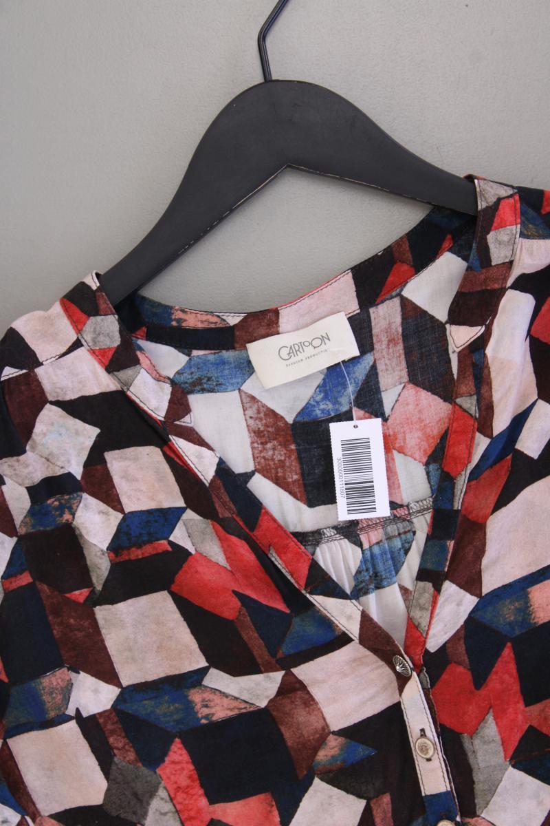 Cartoon Classic Bluse Gr. 42 geometrisches Muster 3/4 Ärmel mehrfarbig