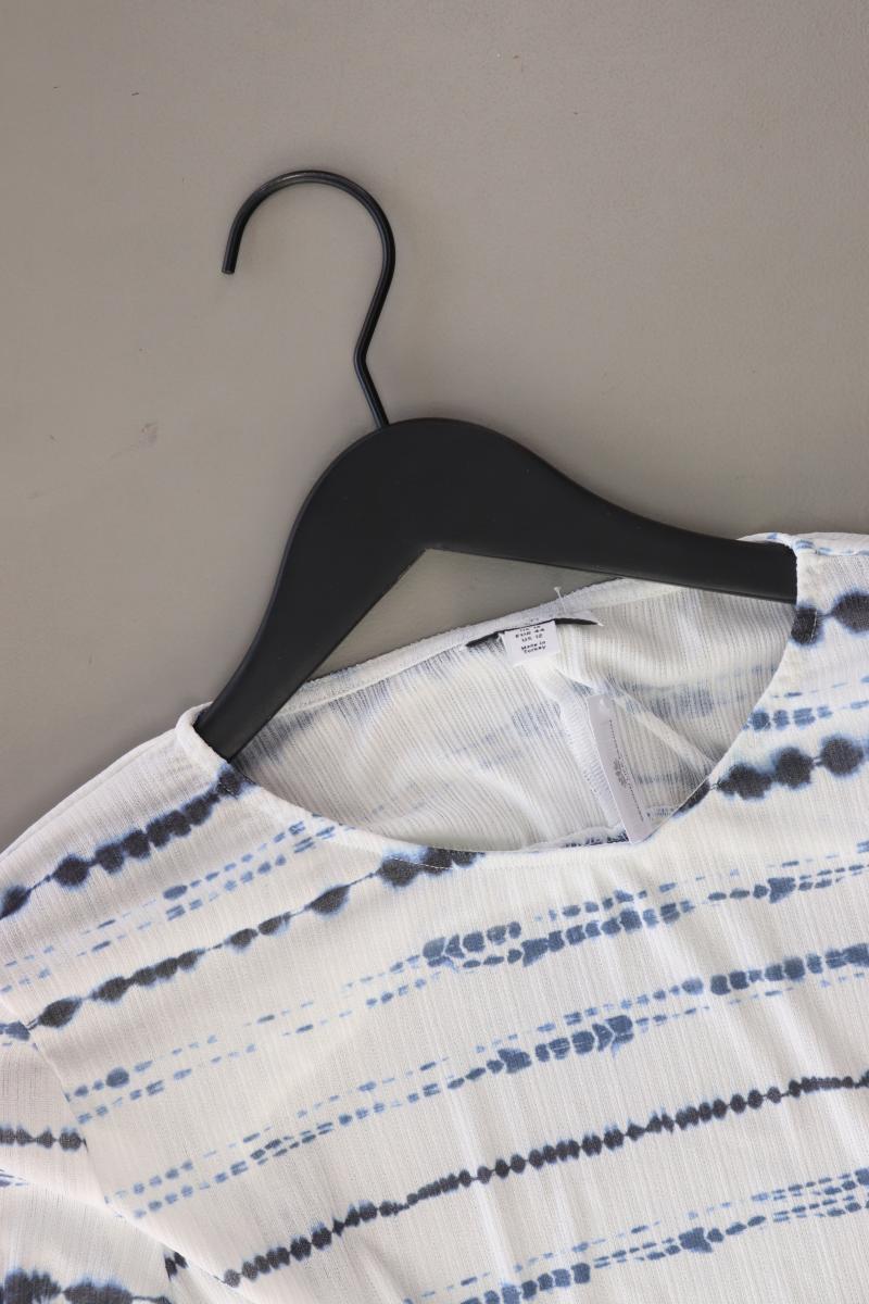 Topshop Cropped Shirt Gr. 44 Langarm weiß aus Polyester